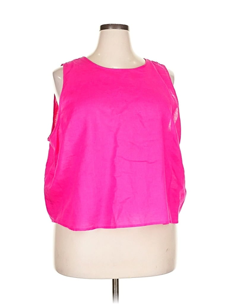 Pre-owned J.crew Factory Store Sleeveless Blouse In Pink