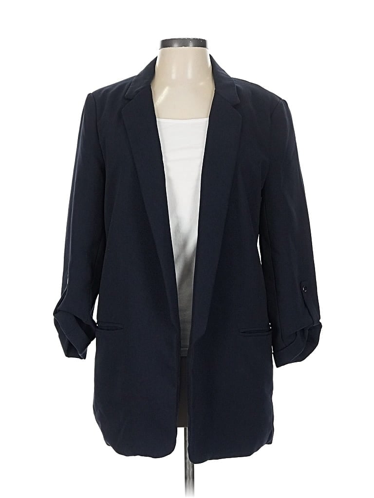 Pre-owned T Tahari Blazer Jacket In Blue