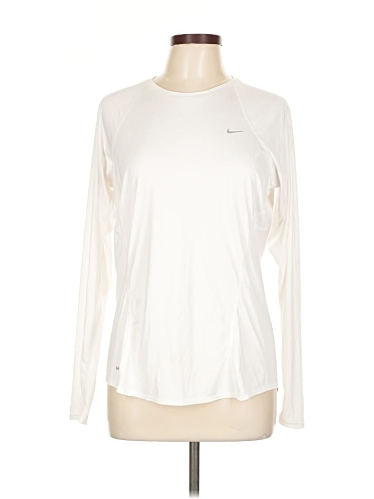 NIKE Pre-owned Long Sleeve T-shirt In White