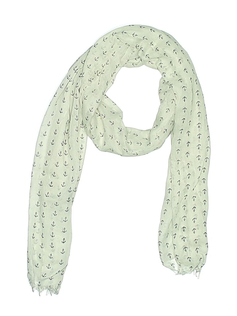 Pre-owned J.crew Factory Store Scarf In White