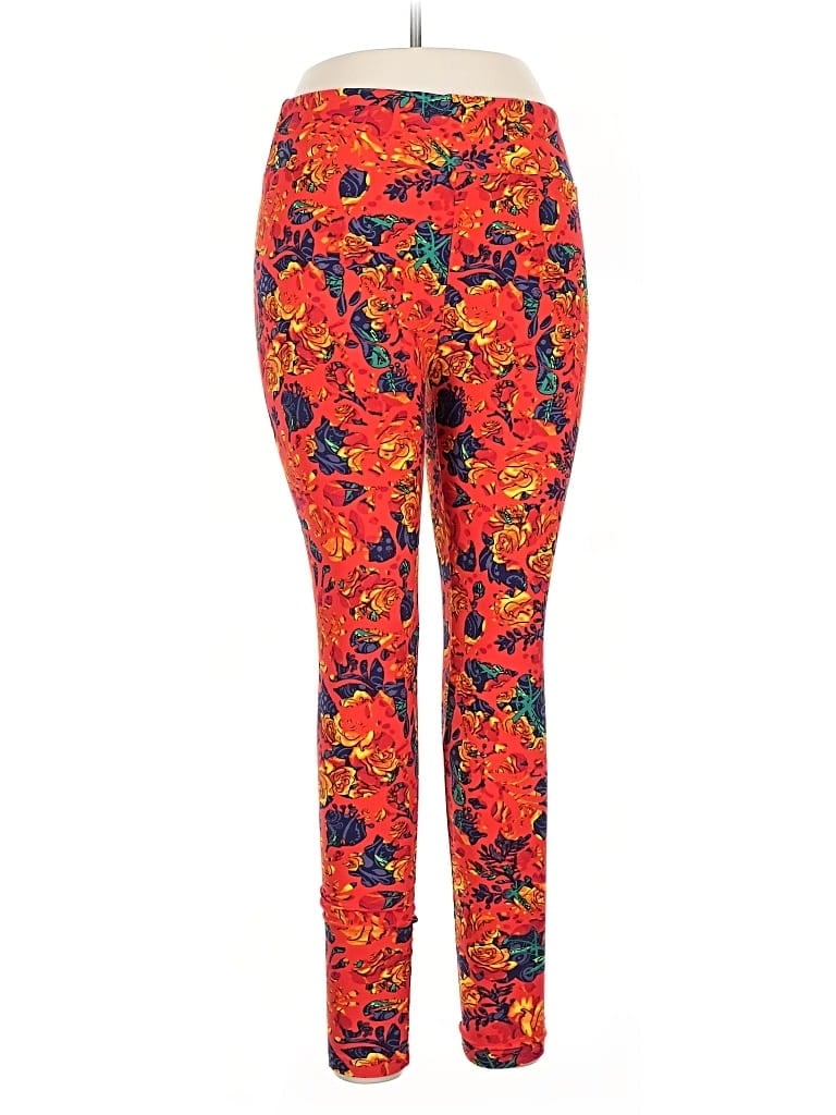 Pre-owned Lularoe Active Pants In Orange