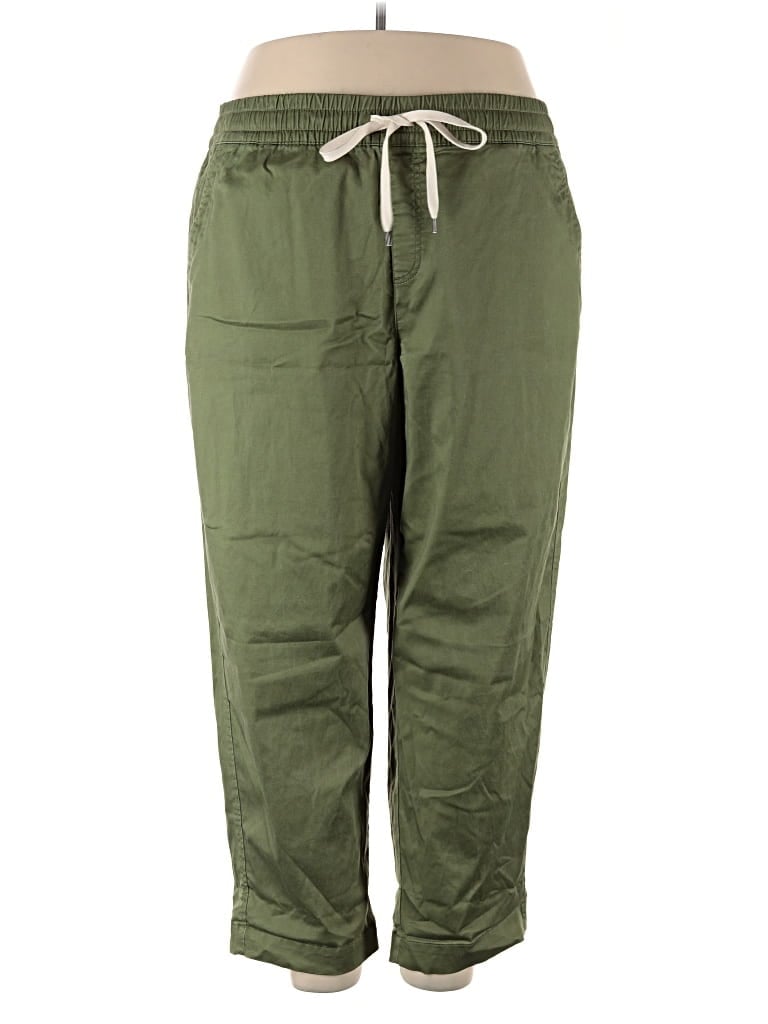 Pre-owned Lane Bryant Casual Pants In Green