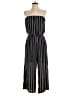 Veronica M. Stripes Black Jumpsuit Size S - photo 1