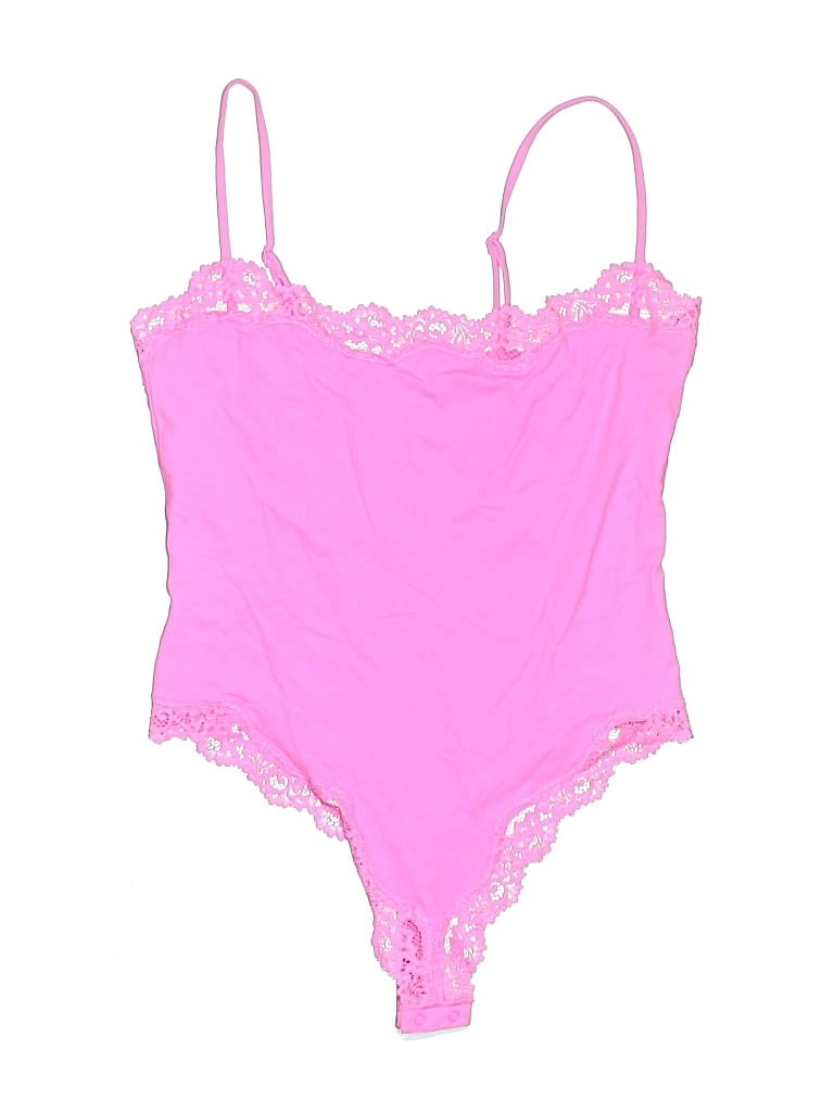 Pre-owned Skims Bodysuit In Pink