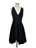 Halston Heritage Solid Black Cocktail Dress Size 2 - photo 1