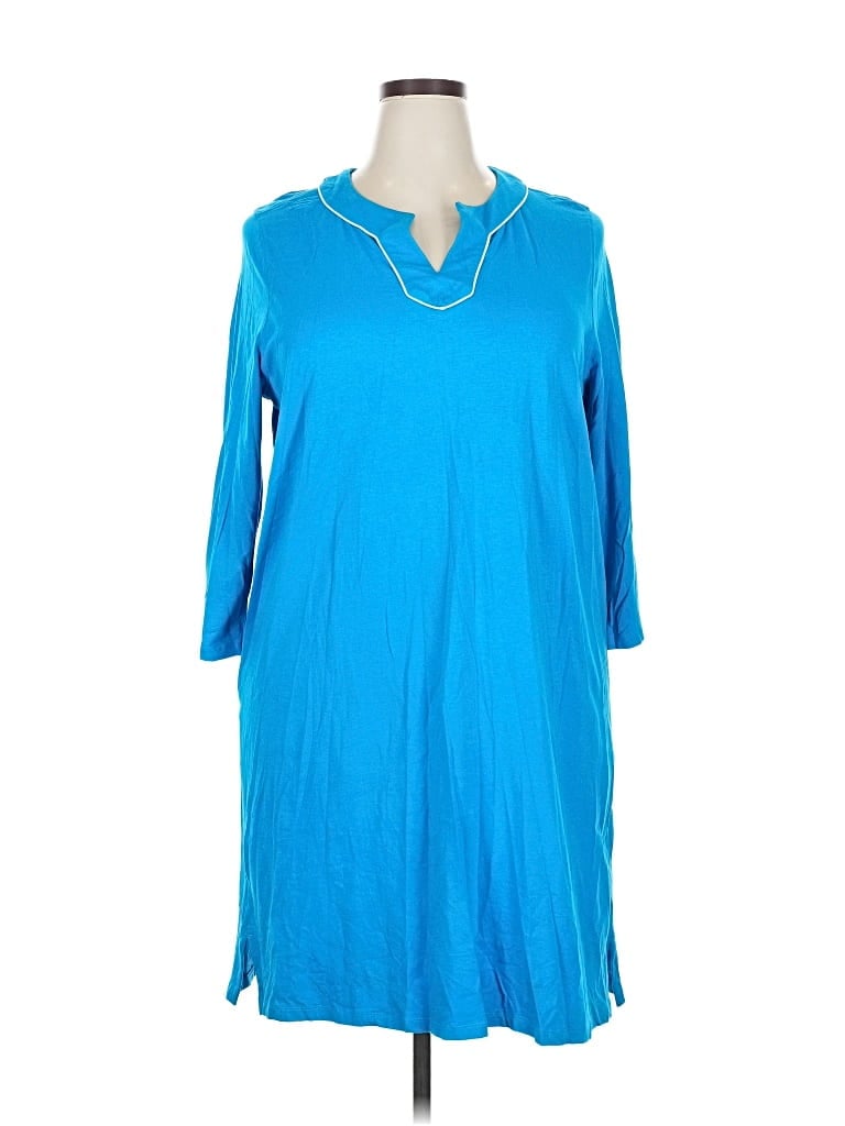 Pre-owned Coolibar 3/4 Sleeve T-shirt In Blue