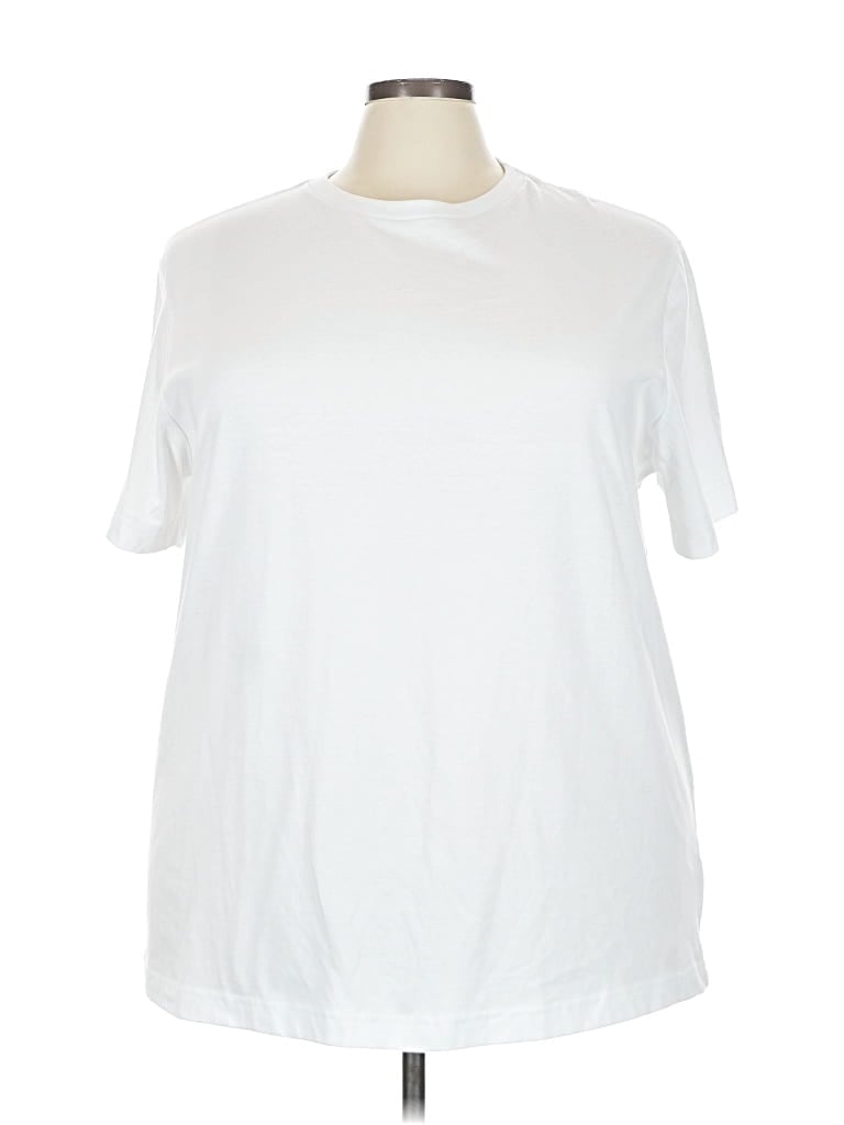 Pre-owned George Short Sleeve T-shirt In White