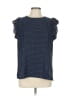 Assorted Brands 100% Polyester Polka Dots Blue Short Sleeve Blouse Size L - photo 1