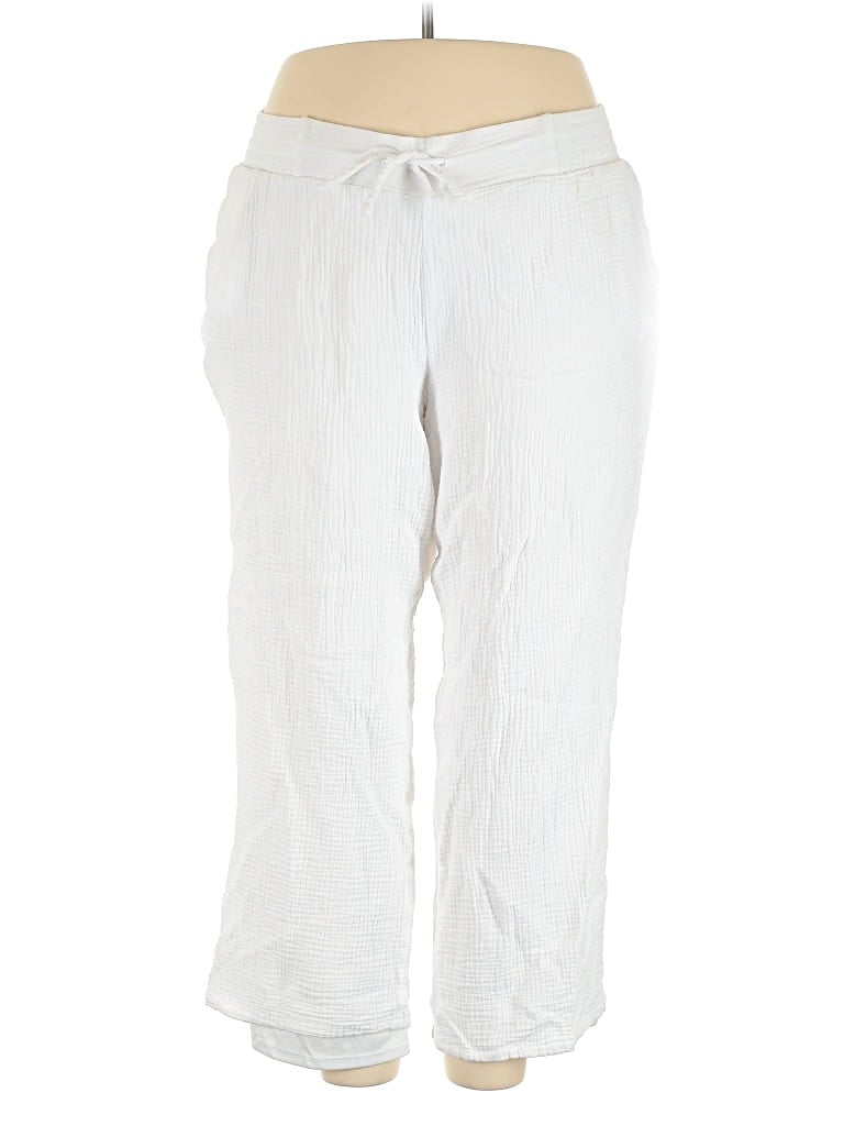 Pre-owned Jm Collection Casual Pants In White
