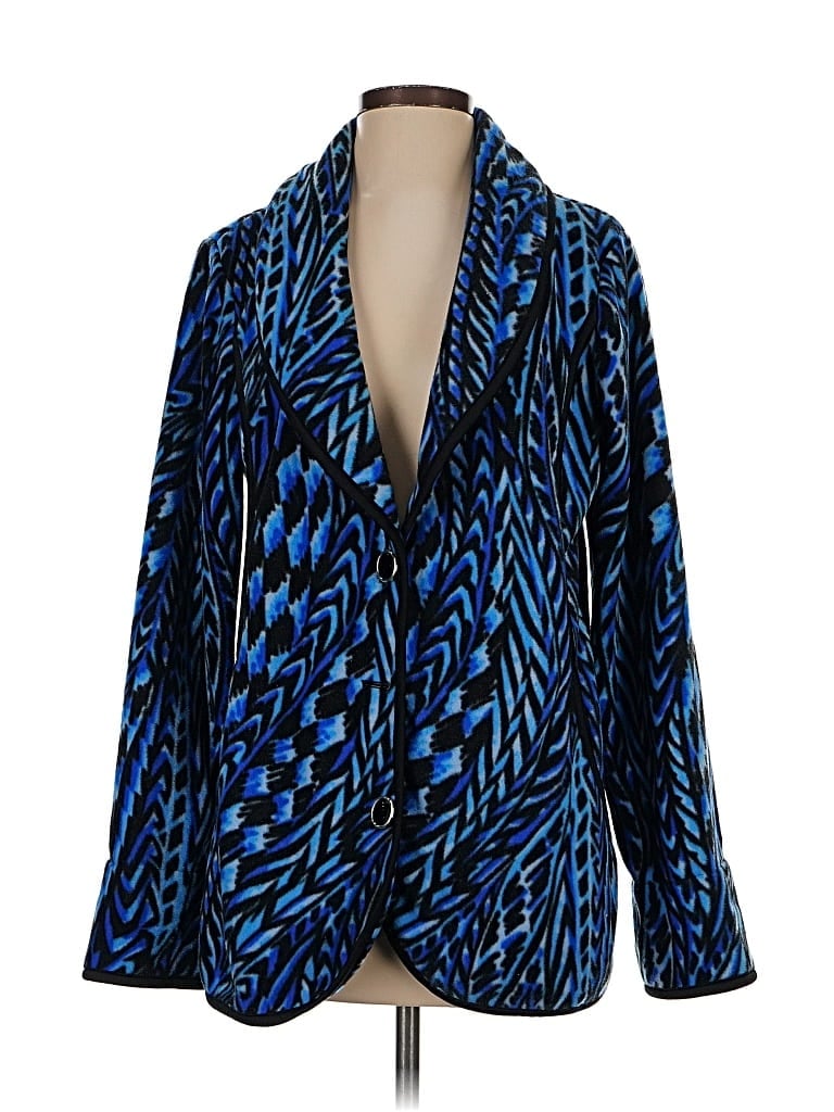 Pre-owned Bob Mackie Cardigan Sweater In Blue