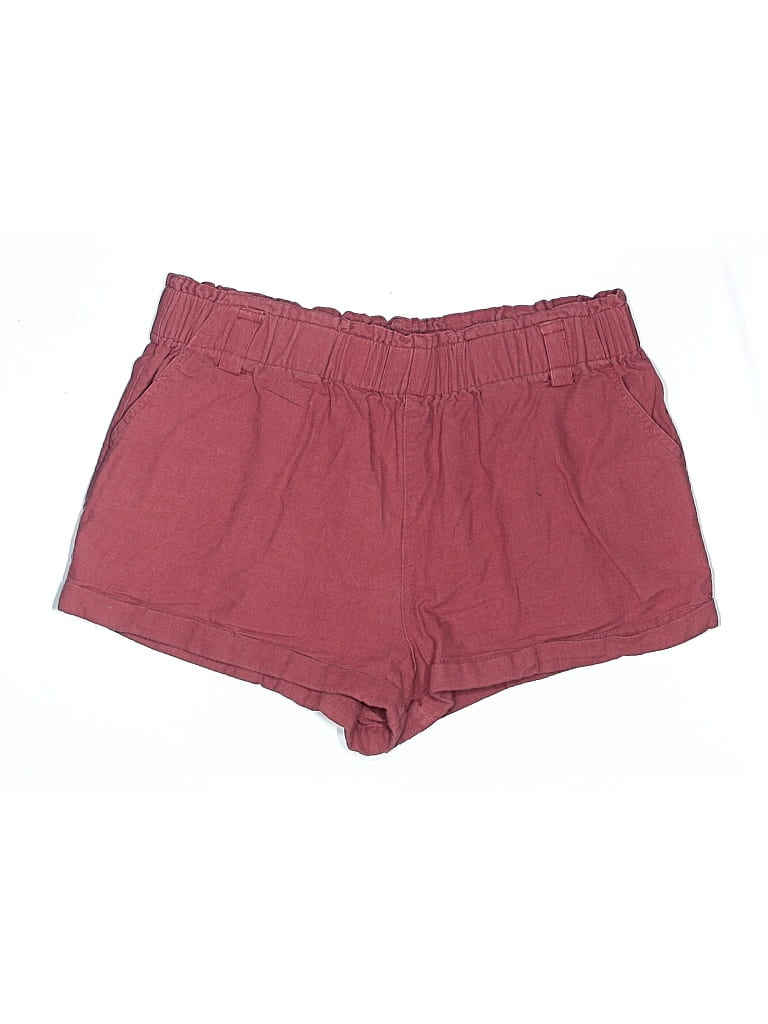 Pre-owned Iris Shorts In Burgundy