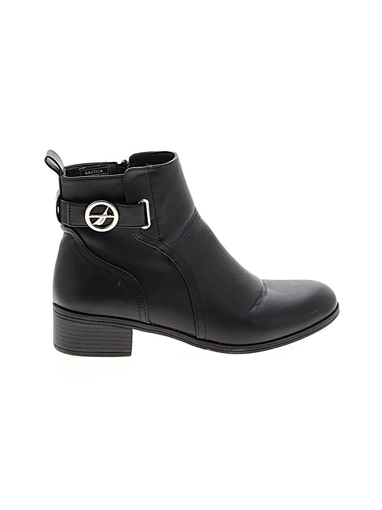 Pre-owned Nautica Ankle Boots In Black