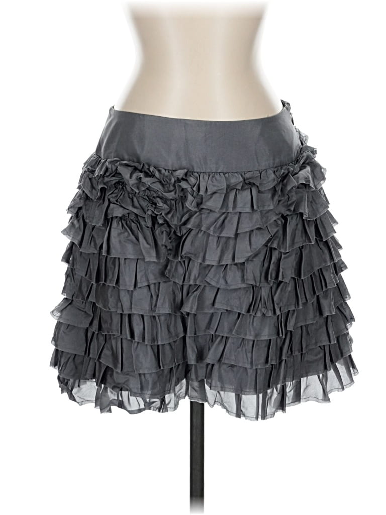Pre-owned Calypso St Barth Silk Skirt In Gray