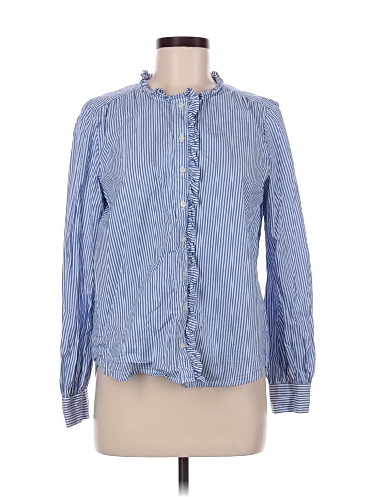 J.CREW FACTORY STORE Pre-owned Long Sleeve Button Down Shirt In Blue