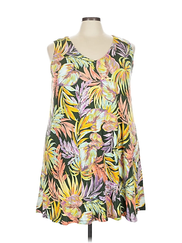 Pre-owned St. John's Bay Casual Dress In Yellow