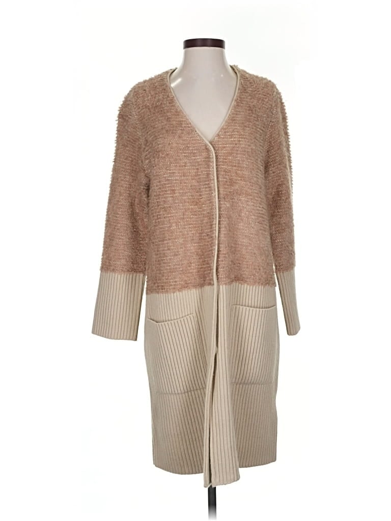 Pre-owned Love Token Cardigan Sweater In Brown