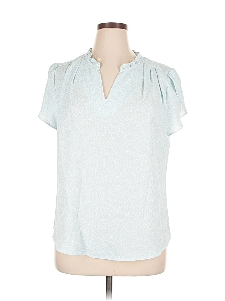 41HAWTHORN Pre-owned Short Sleeve Blouse In Blue