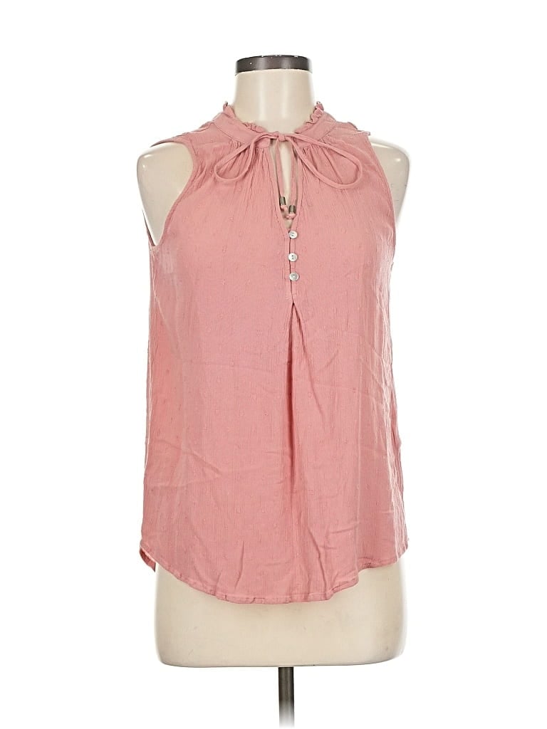 Pre-owned Market & Spruce Sleeveless Blouse In Pink