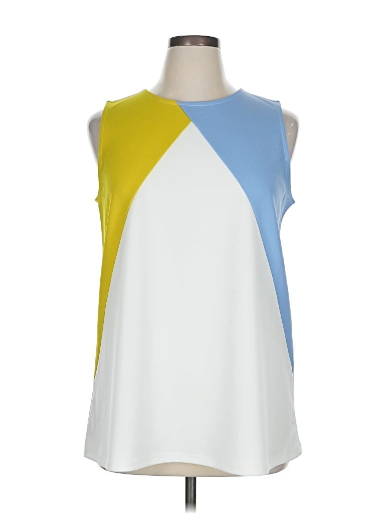 Pre-owned Alfani Sleeveless Blouse In White