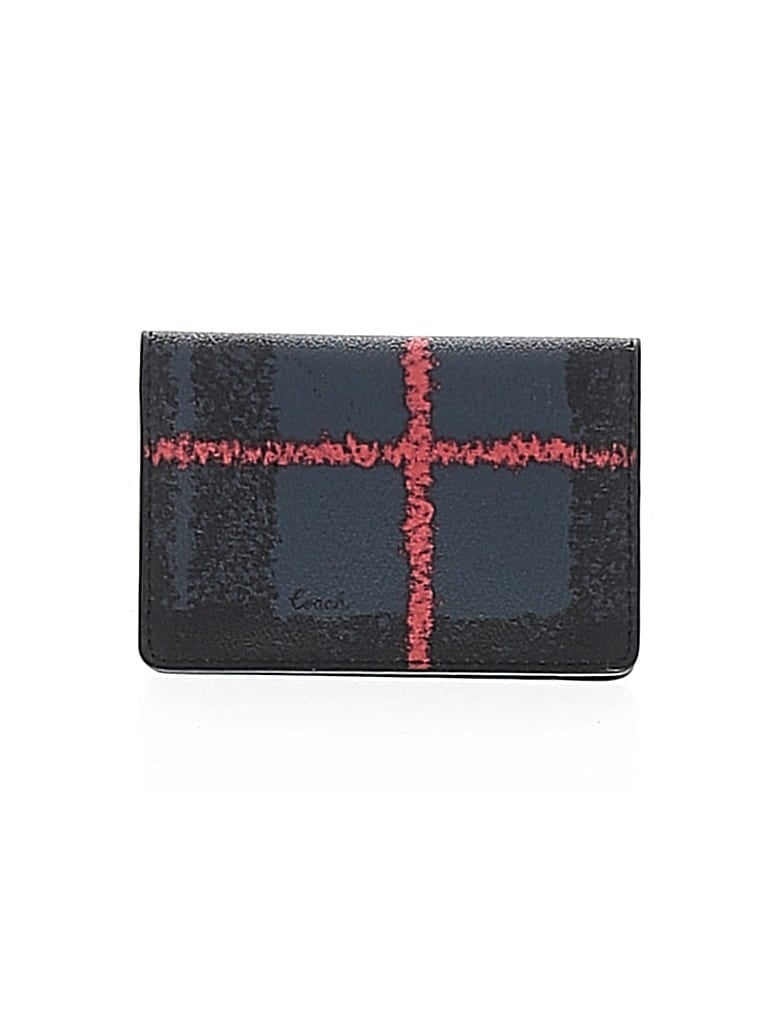 Pre-owned Coach Leather Card Holder In Black