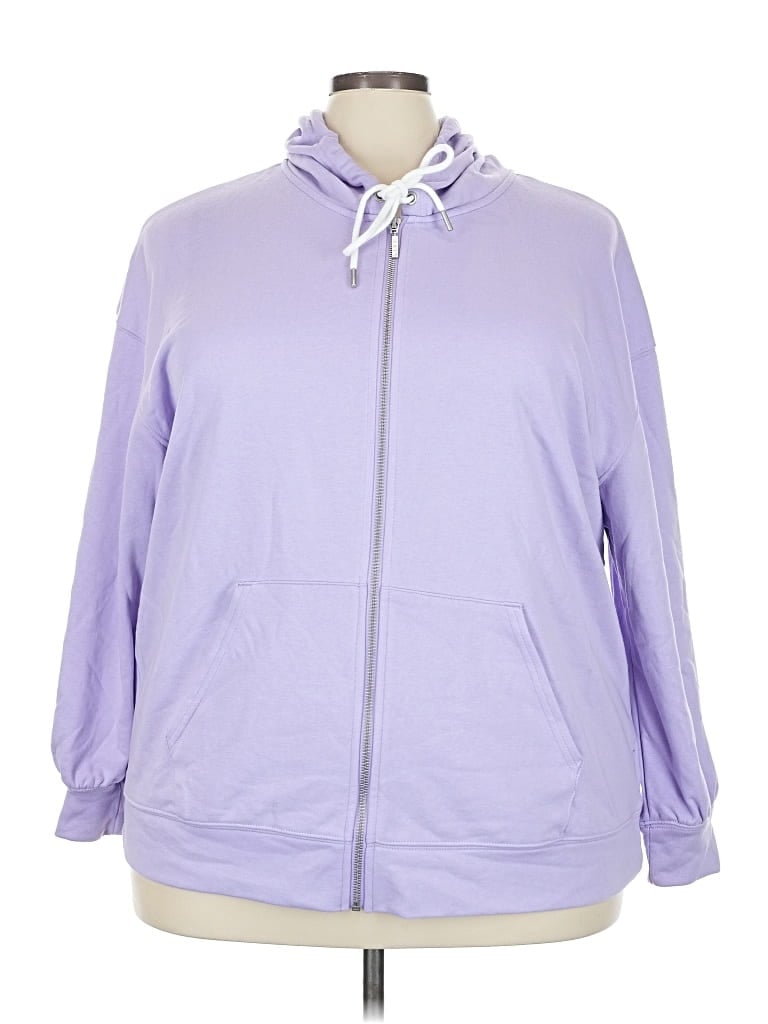 Pre-owned Livi Zip Up Hoodie In Purple