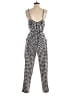 First Monday 100% Rayon Checkered-gingham Black Jumpsuit Size S - photo 2