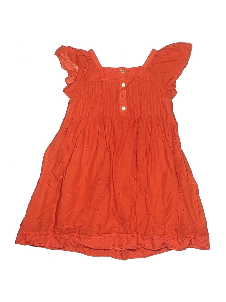 Pre-owned Crewcuts Kids' Dress In Orange