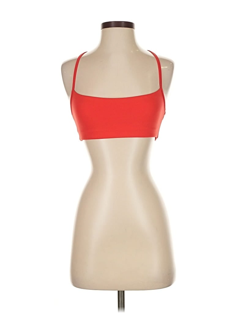 Pre-owned Wellbeing + Beingwell Tank Top Red Halter Neckline Tops