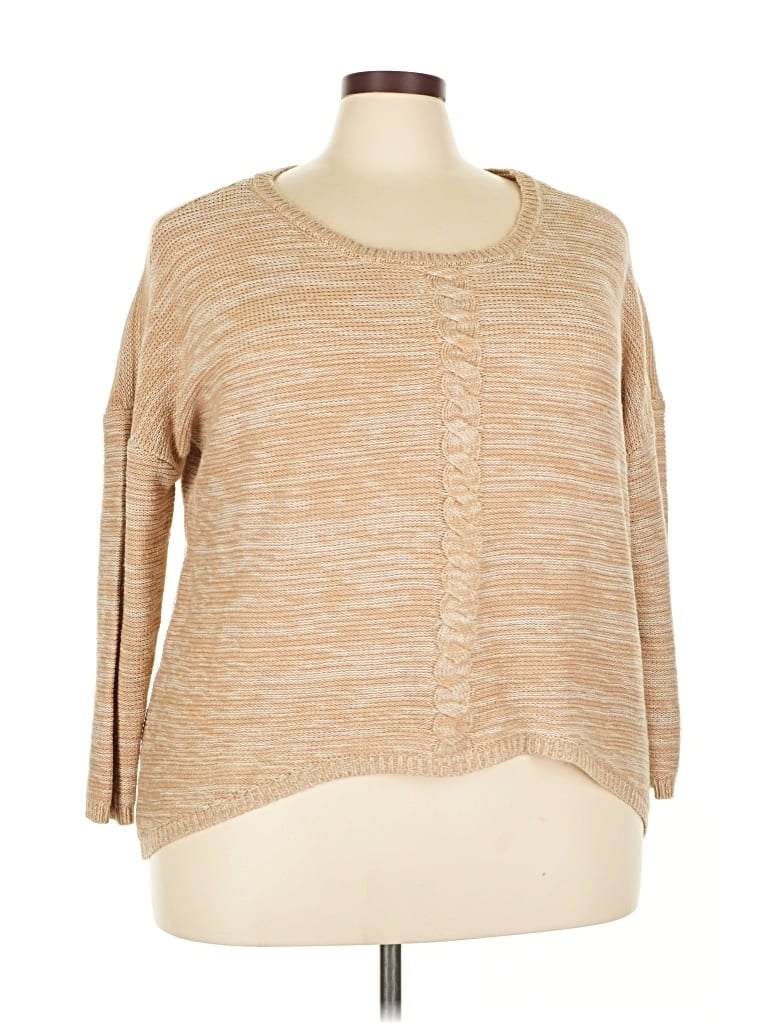 Pre-owned No Comment Pullover Sweater In Brown