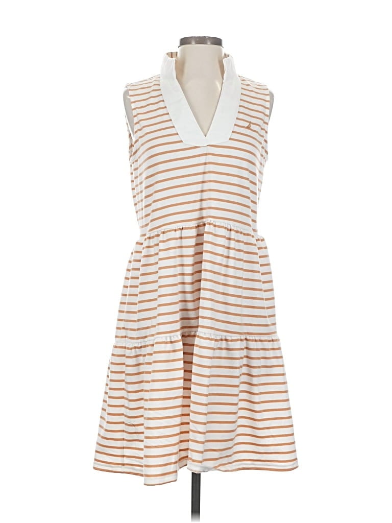 Pre-owned Nautica Casual Dress In Brown