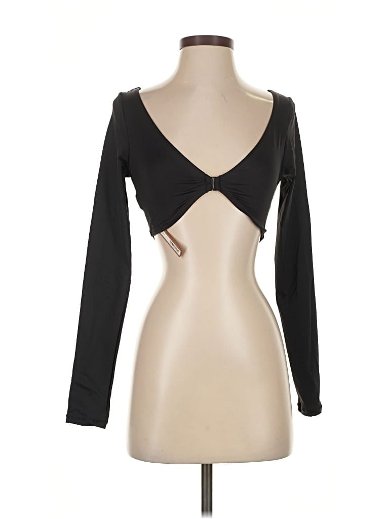 Pre-owned Skims Long Sleeve T-shirt In Black