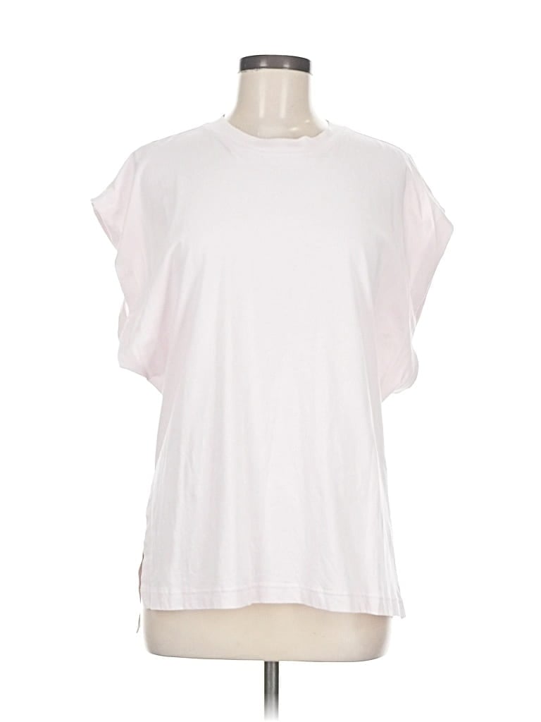 Pre-owned Athleta Short Sleeve T-shirt In White