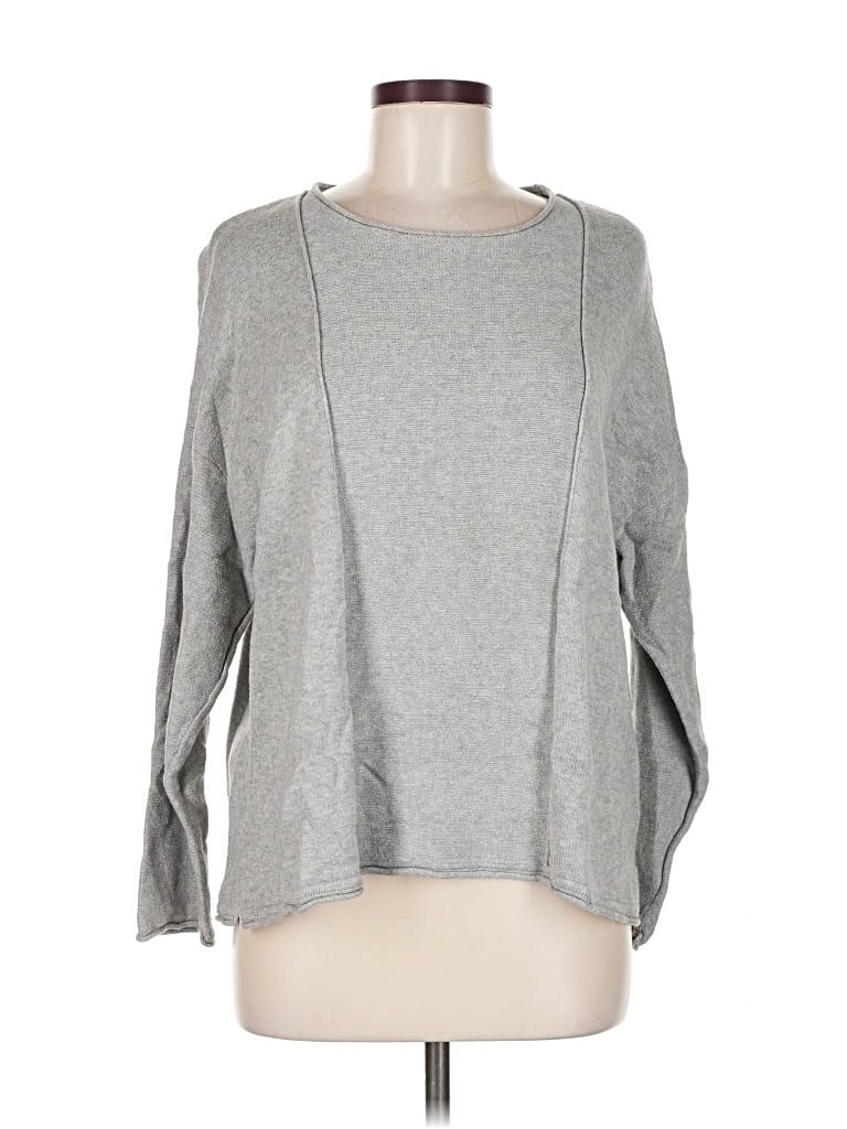 PUREJILL Pre-owned 3/4 Sleeve T-shirt In Gray