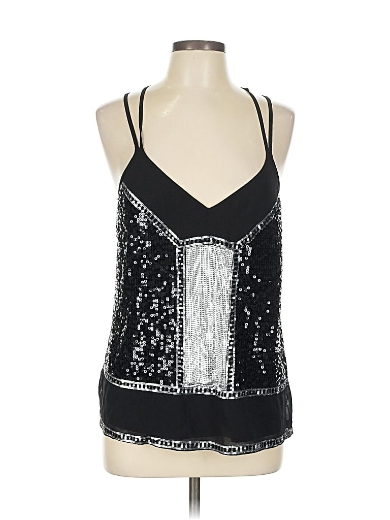 Pre-owned Express Sleeveless Blouse In Silver