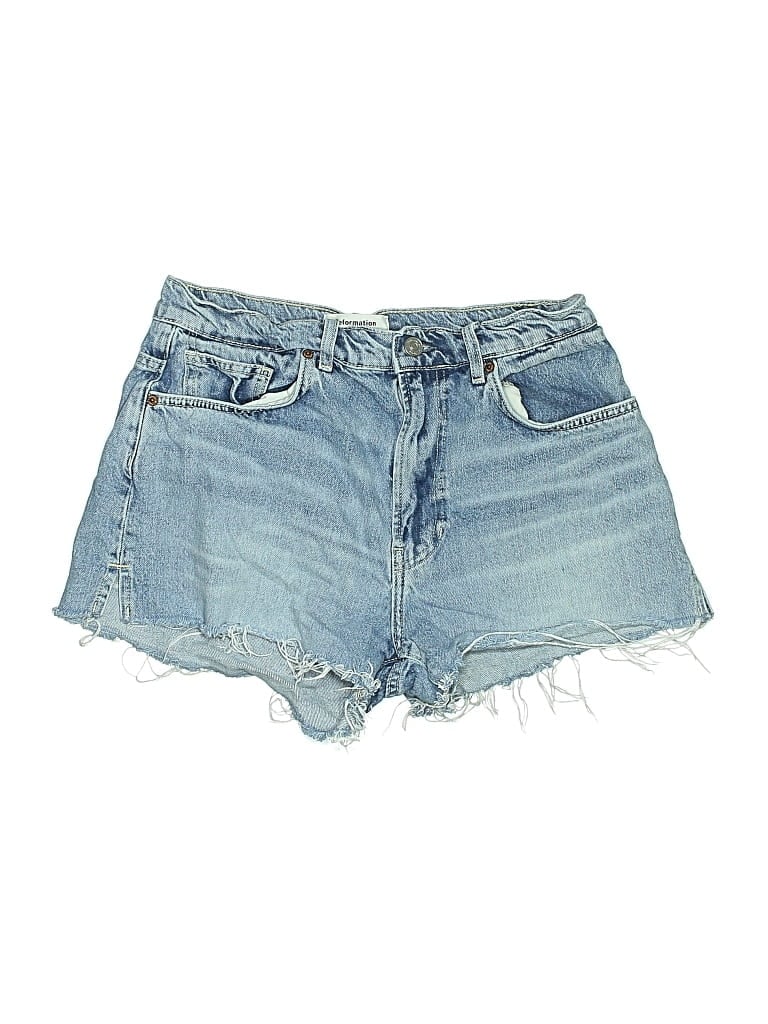 Pre-owned Reformation Jeans Denim Shorts In Blue