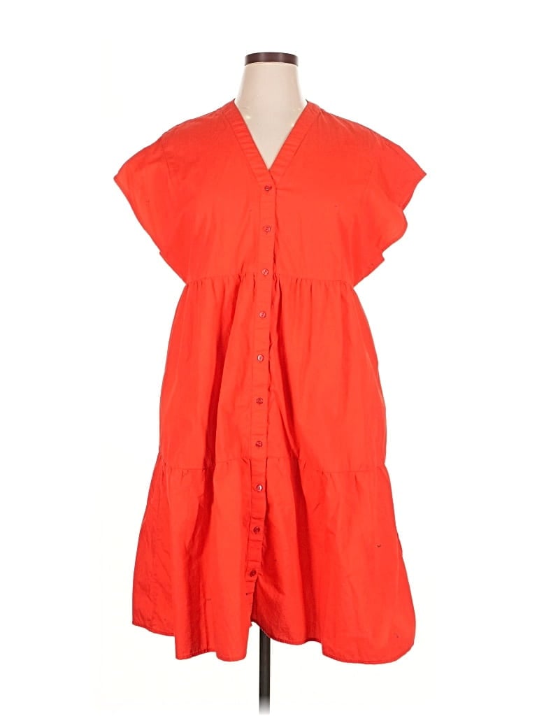 Pre-owned Frances Valentine Casual Dress In Orange