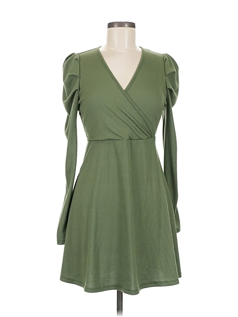 Pre-owned Blue Rain Casual Dress In Green