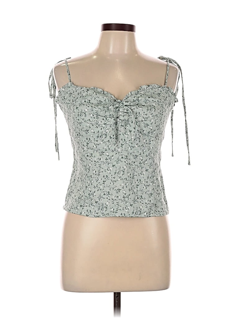 Pre-owned Reformation Sleeveless Blouse In Green