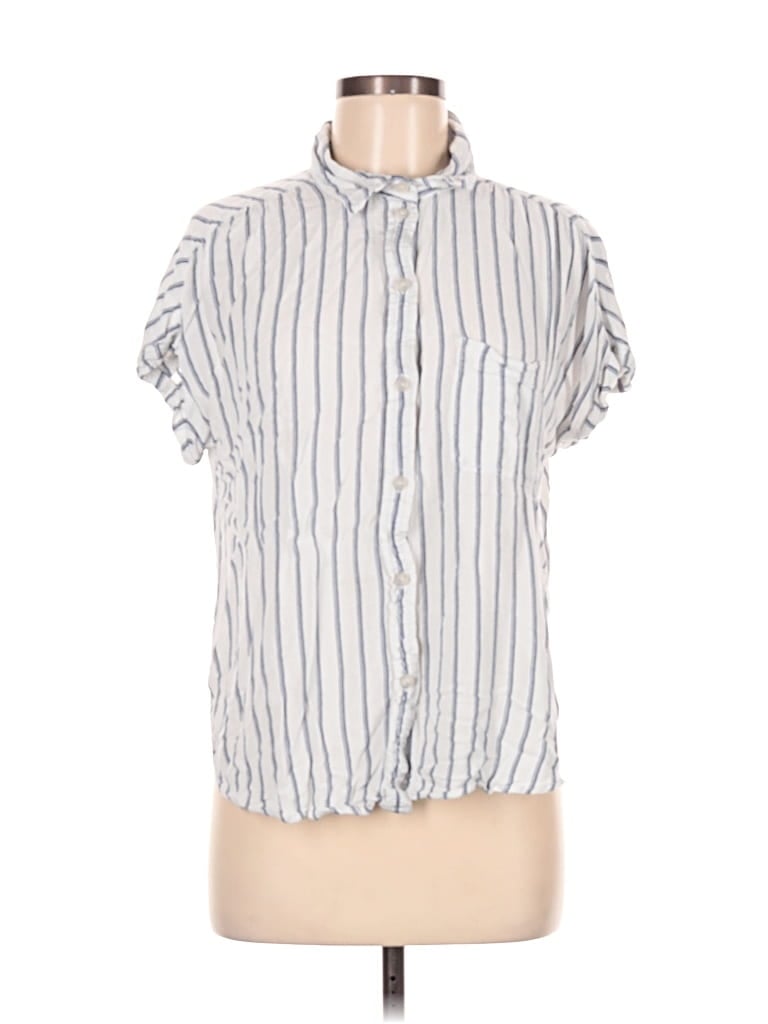 AMERICAN EAGLE OUTFITTERS Pre-owned Short Sleeve Blouse In White