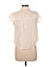 E&M Collection Ivory Short Sleeve Blouse Size L - photo 2