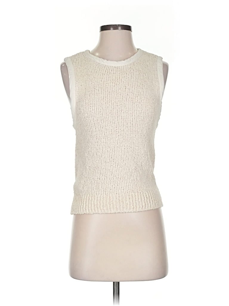 Pre-owned Mng Sweater Vest In White