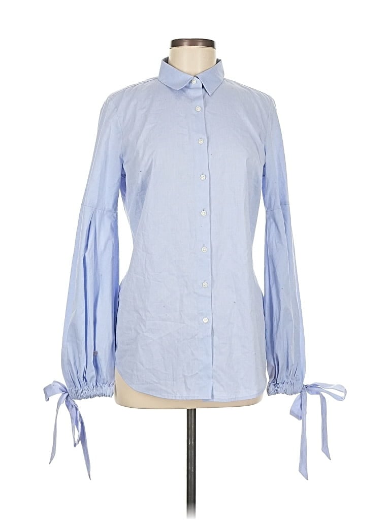 Pre-owned Banana Republic Long Sleeve Button Down Shirt In Blue