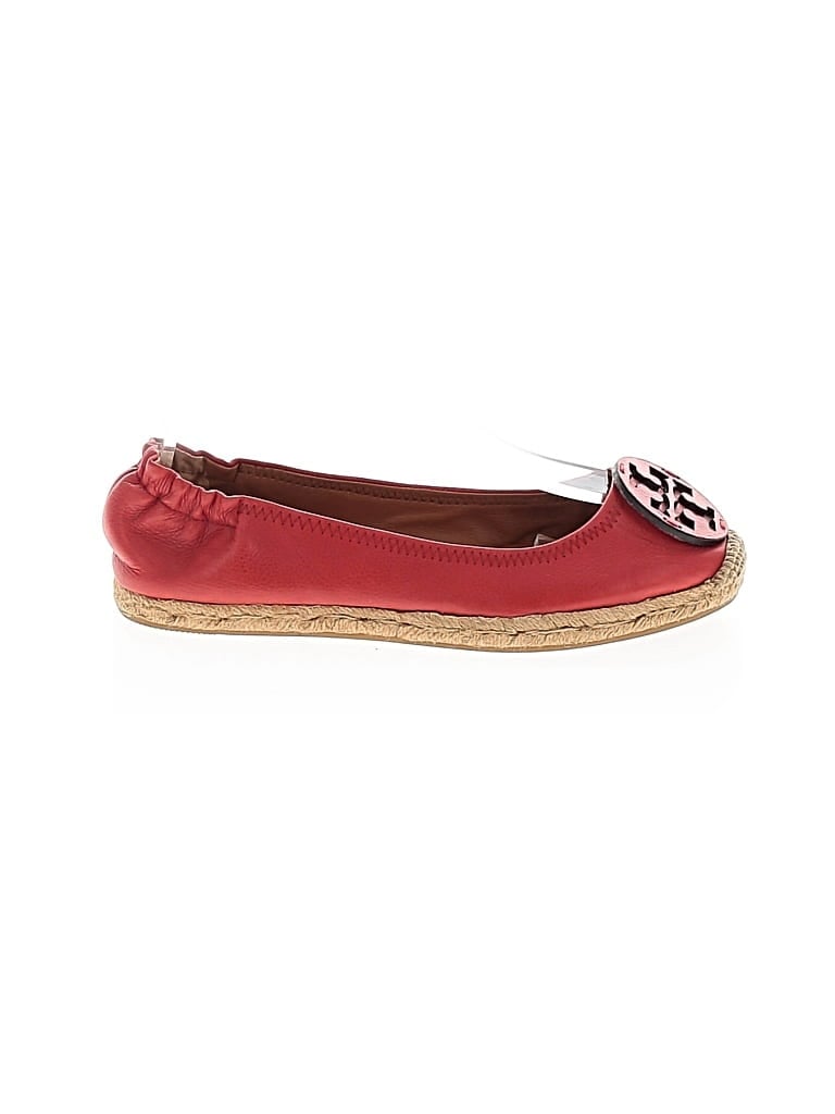 Pre-owned Tory Burch Flats In Red