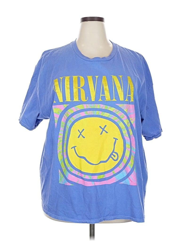Pre-owned Nirvana Short Sleeve T-shirt In Purple