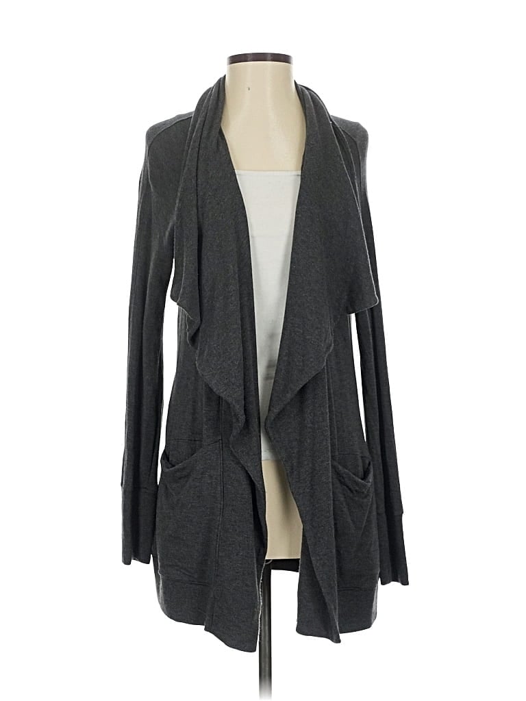 Pre-owned Athleta Cardigan Sweater In Gray