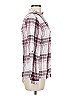 Miami Plaid Burgundy Long Sleeve Button-Down Shirt Size M - photo 4