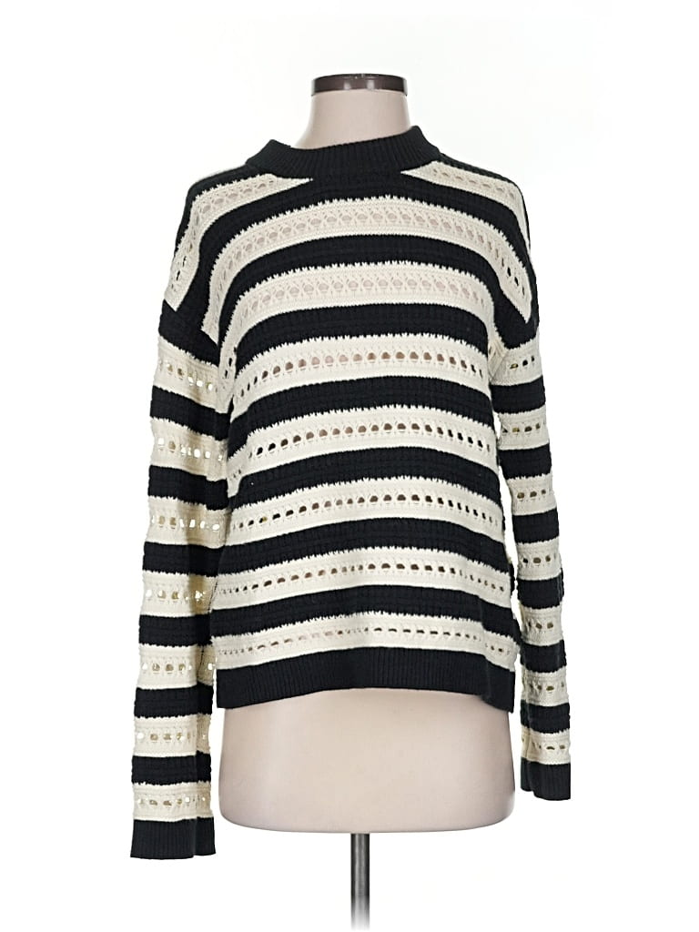 Pre-owned H&m Pullover Sweater In White