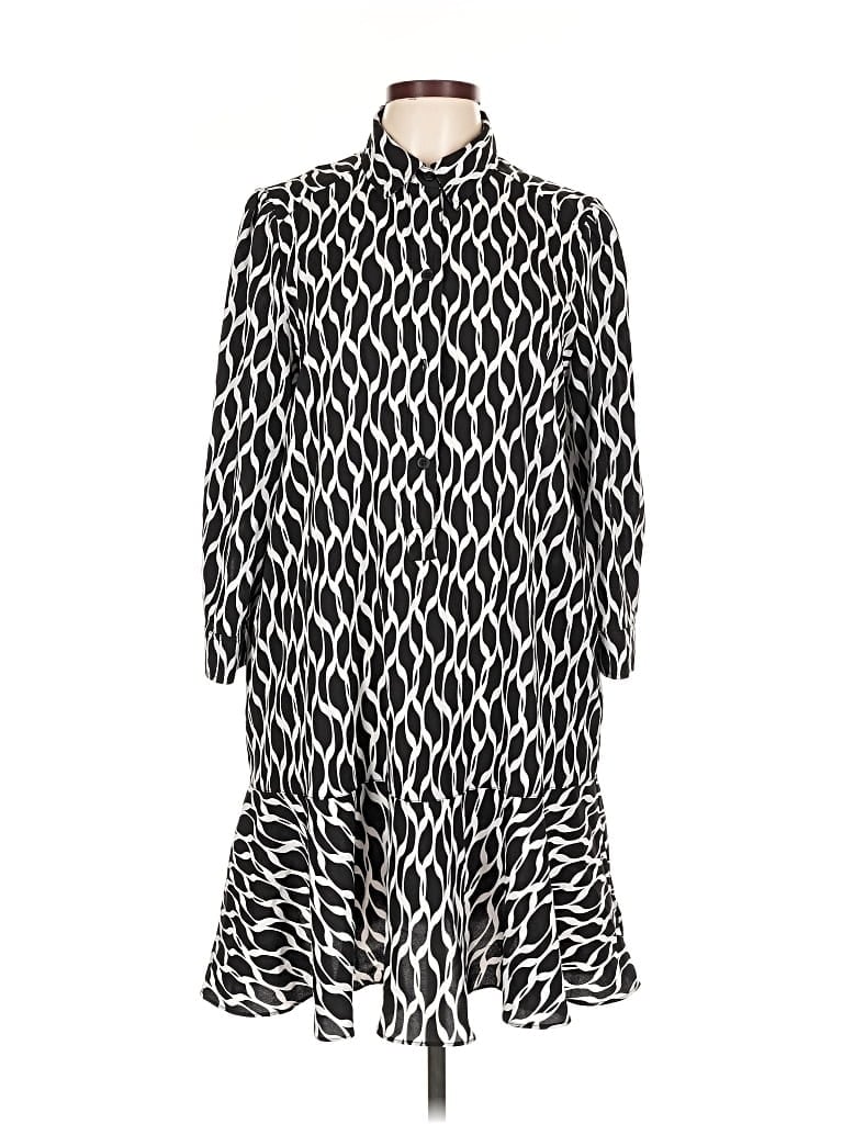 Pre-owned Emma & Michele Casual Dress In Black