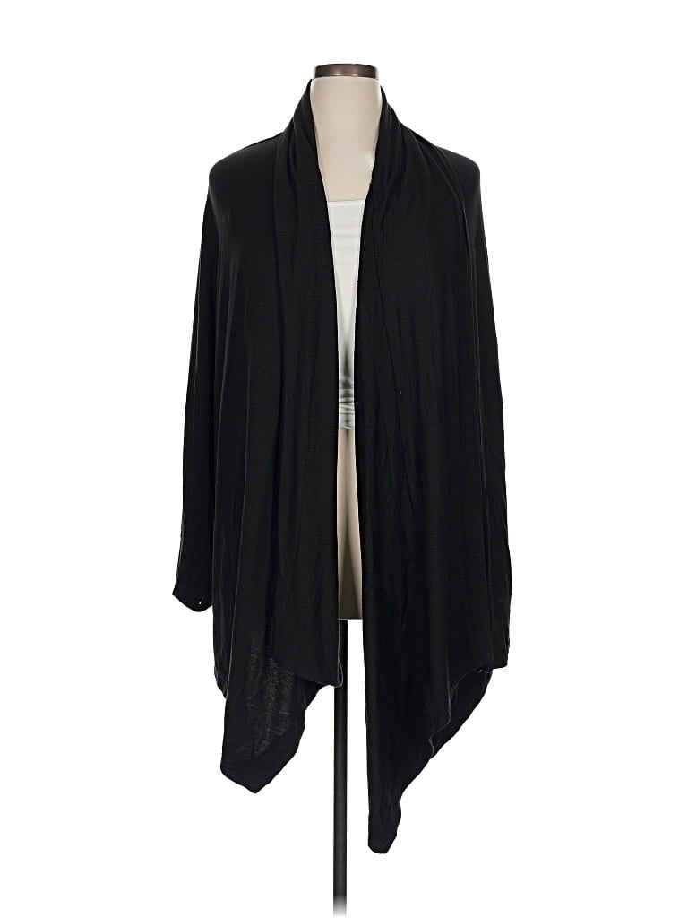 Pre-owned Athleta Cardigan Sweater In Black