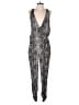 Michael Stars 100% Rayon Animal Print Silver Jumpsuit Size Sm (0) - photo 1